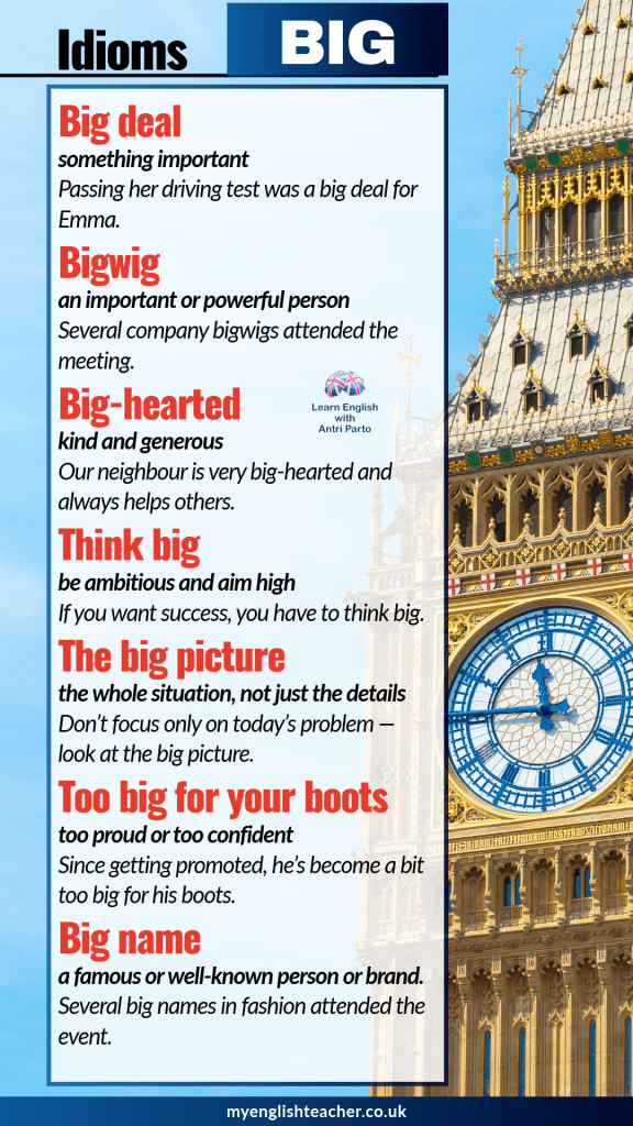 Expressions with BIG - My Lingua Academy