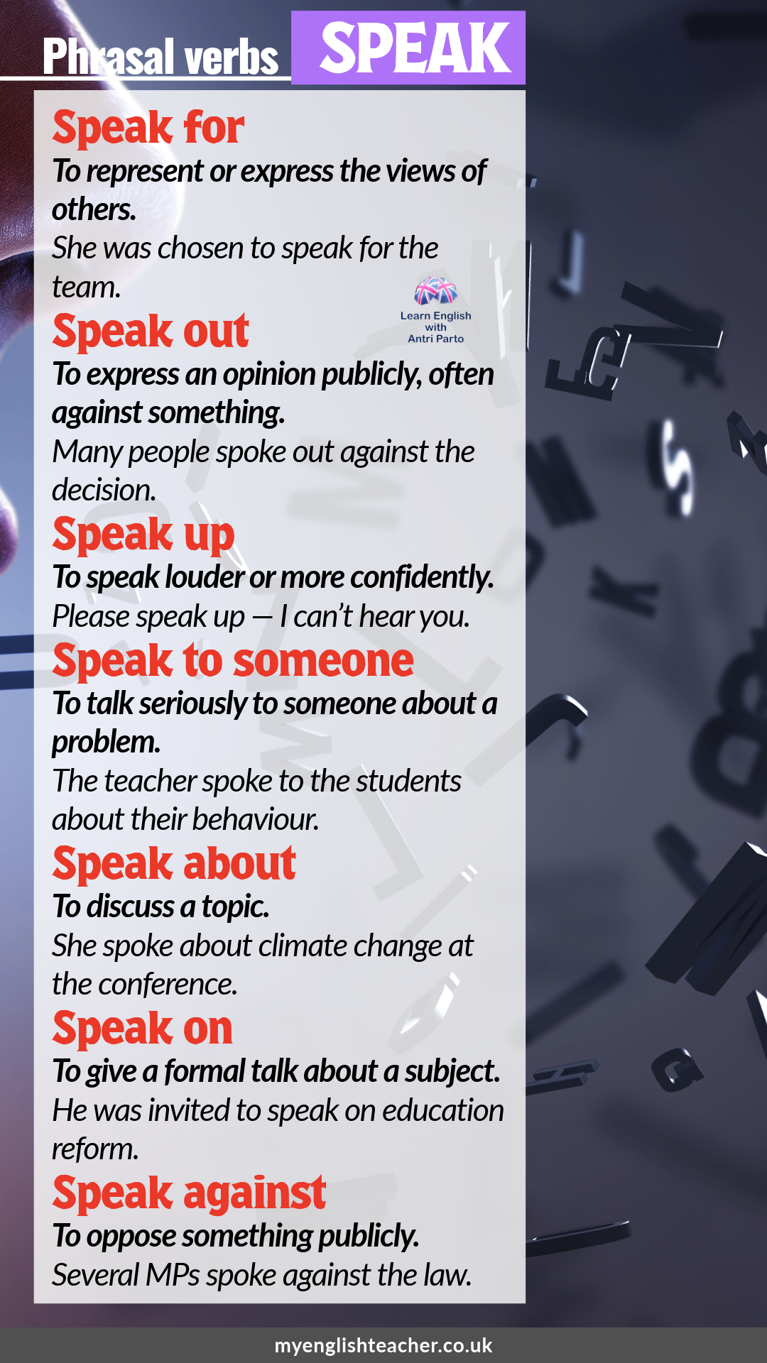 30 Ways to Use the Verb SPEAK - My Lingua Academy