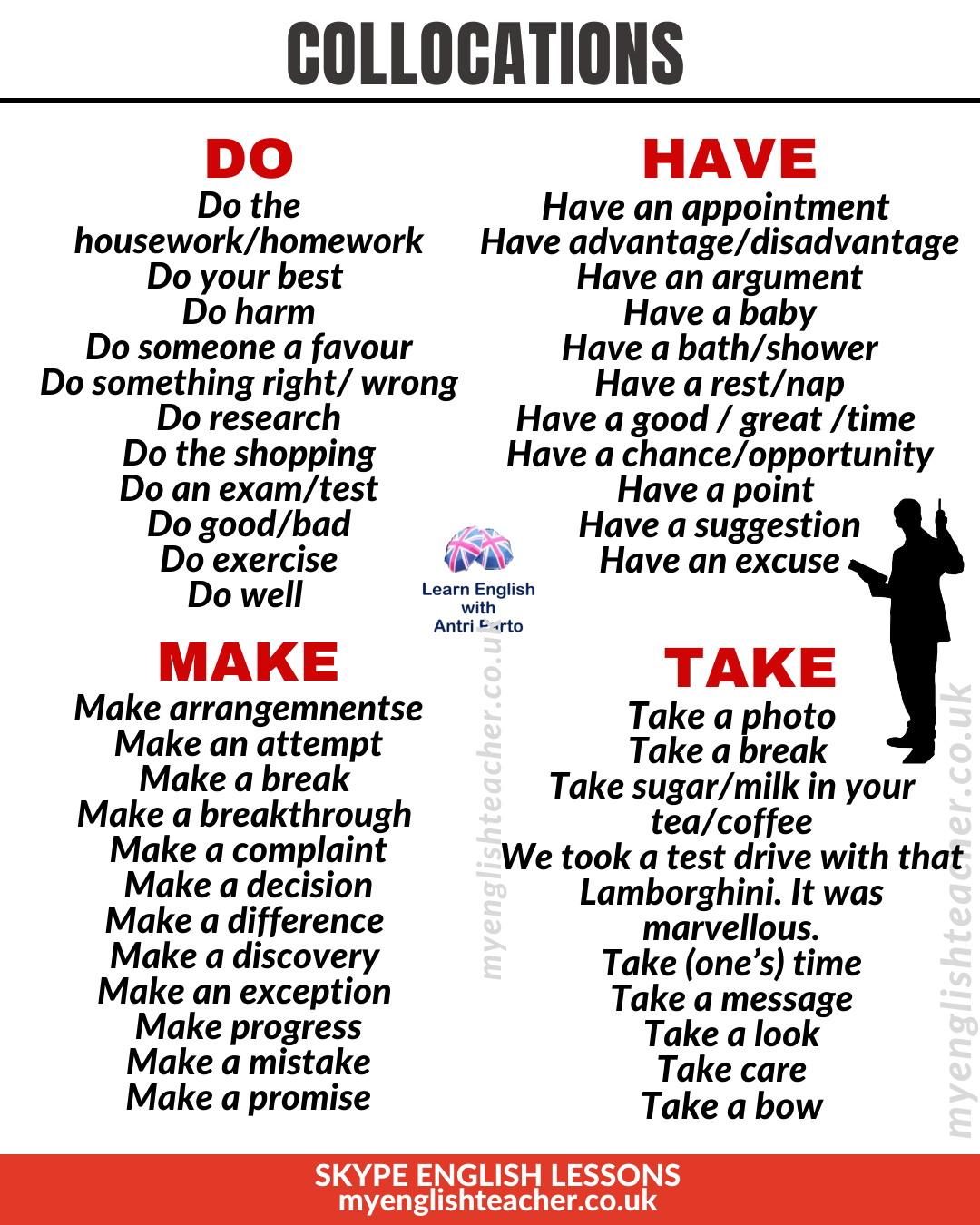 Do / Go / Play  Learn english, English collocations, Learn