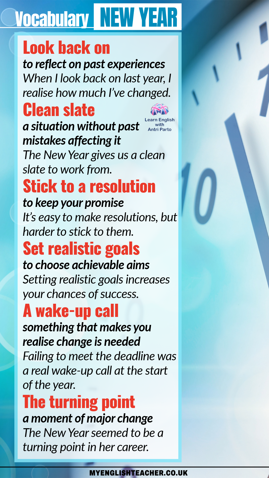 Vocabulary Related to the New Year - My Lingua Academy